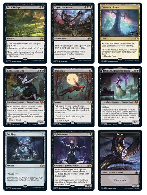 black mtg commanders|mtg black commander collection.